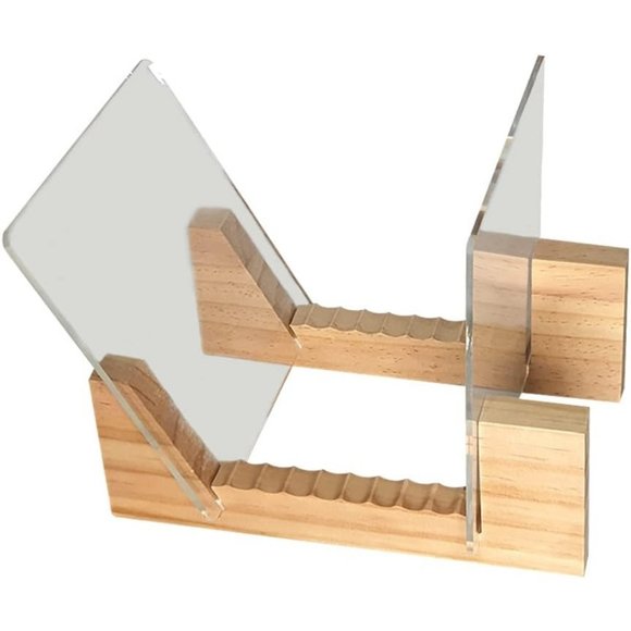 Vinyl Records Storage Holder Display Stand– Wood Stand - Picture 1 of 6